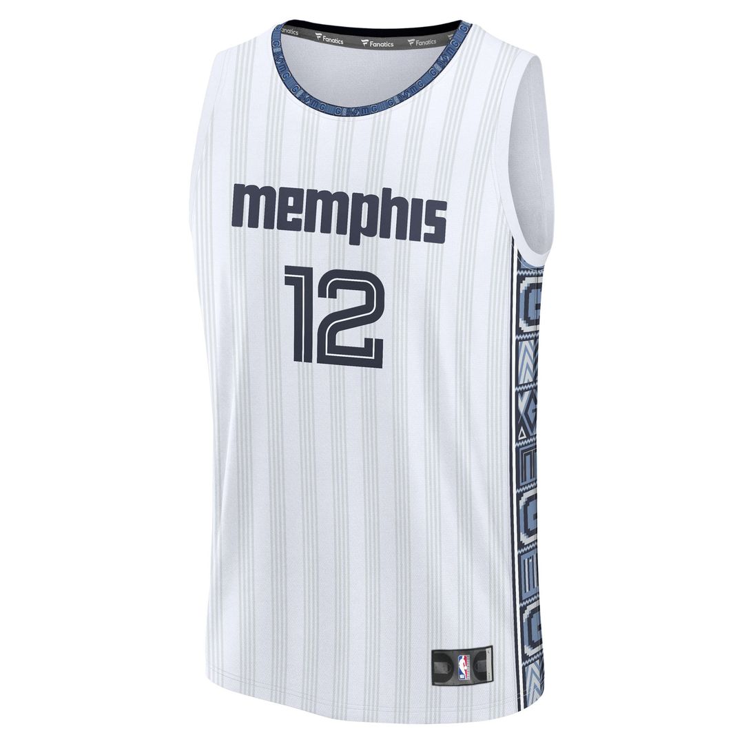 Memphis Grizzlies Ja Morant Fanatics Youth 2025/26 City Edition Fast Break Jersey - White