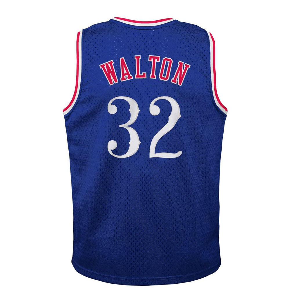 LA Clippers Bill Walton Mitchell & Ness Youth 1984/85 Hardwood Classics Swingman Jersey - Royal