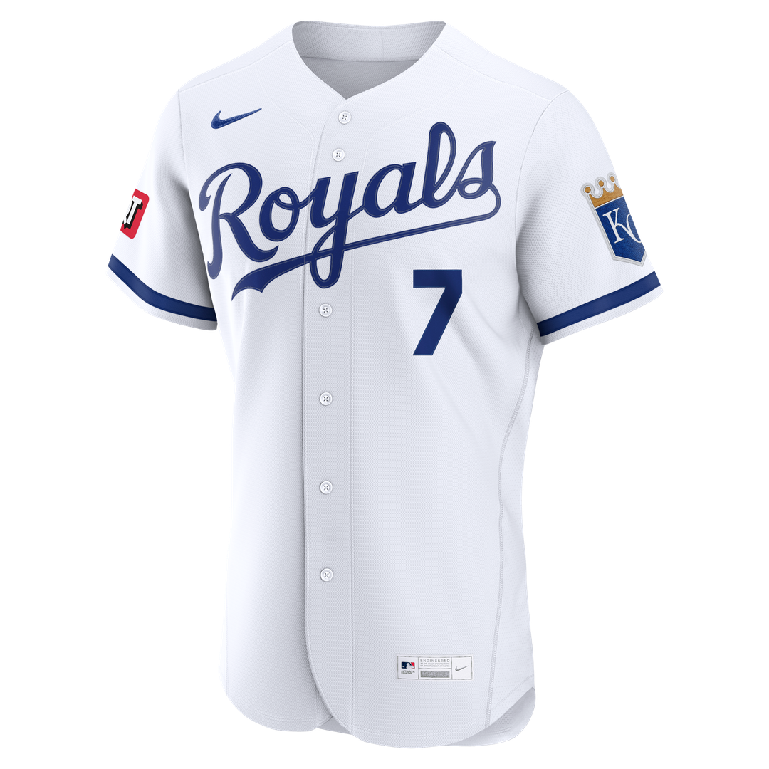 Kansas City Royals Bobby Witt Jr. Nike Alternate Authentic Sponsor Patch Jersey - Light Blue