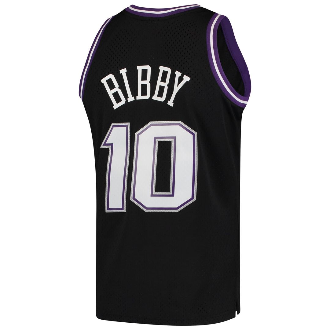 Sacramento Kings Mike Bibby Mitchell & Ness Hardwood Classics Swingman Jersey - Black