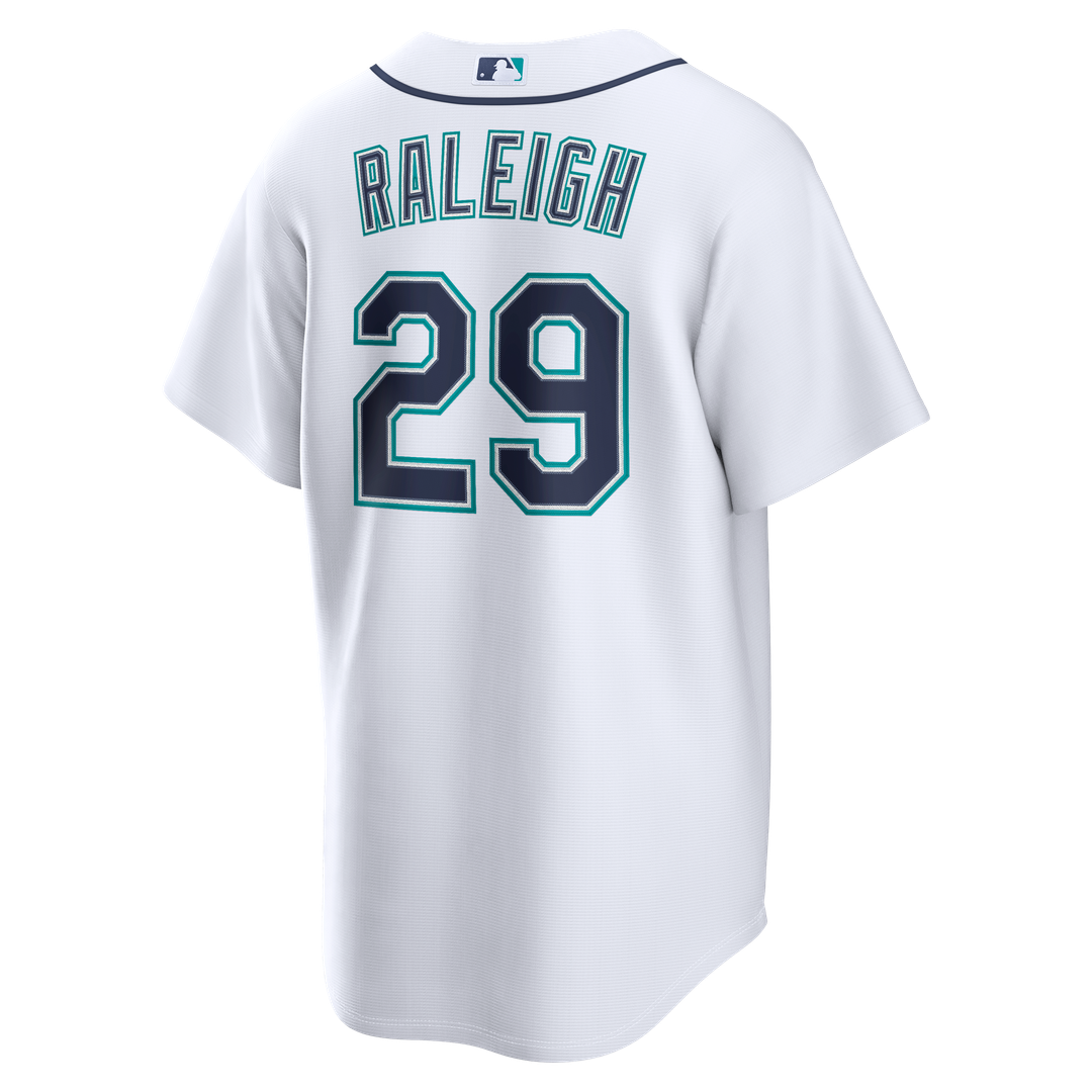 Seattle Mariners Cal Raleigh Nike Home Replica Jersey - White