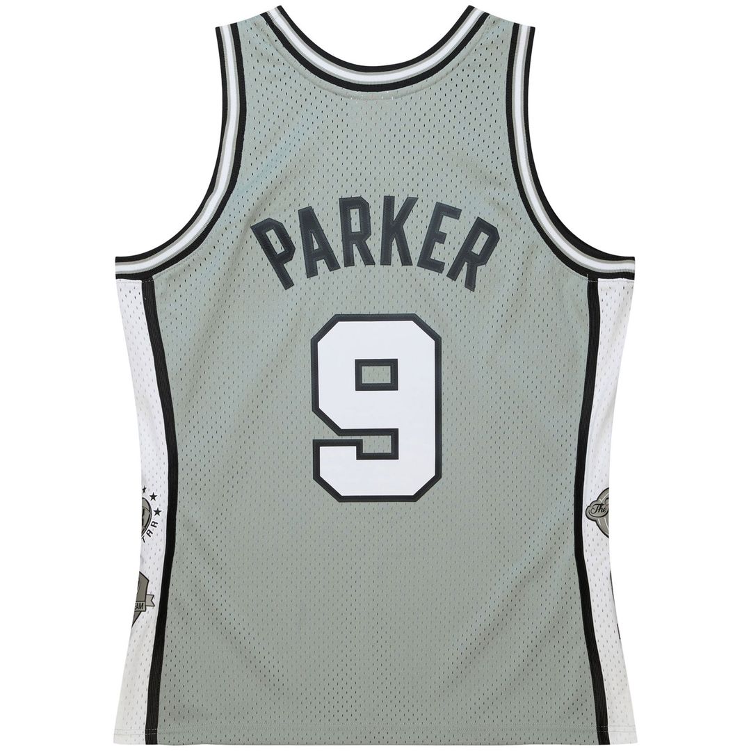 San Antonio Spurs Tony Parker Mitchell & Ness Unisex Hall of Fame Class of 2023 Throwback Swingman Jersey - Gray