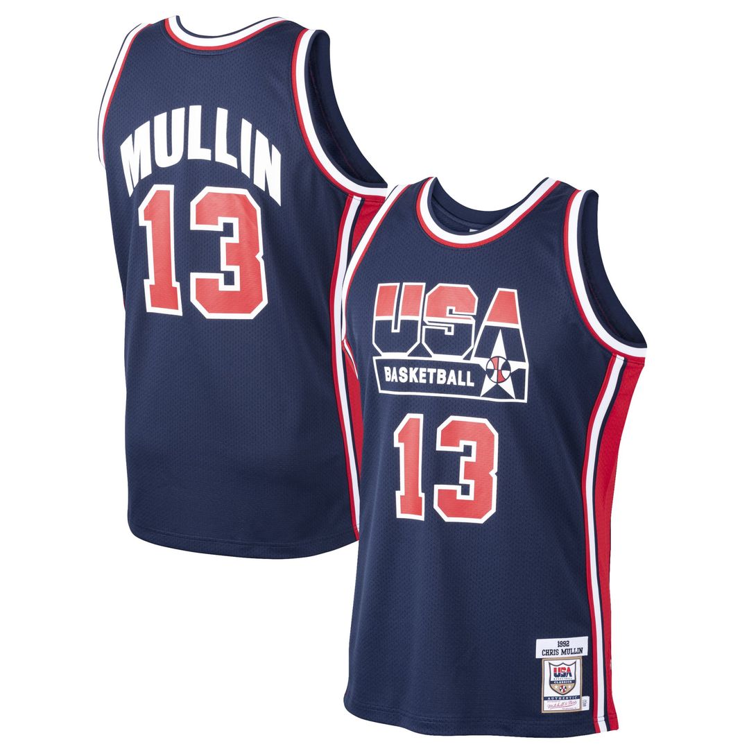 Chris Mullin USA Basketball Mitchell & Ness 1992 Dream Team Authentic Jersey - Navy