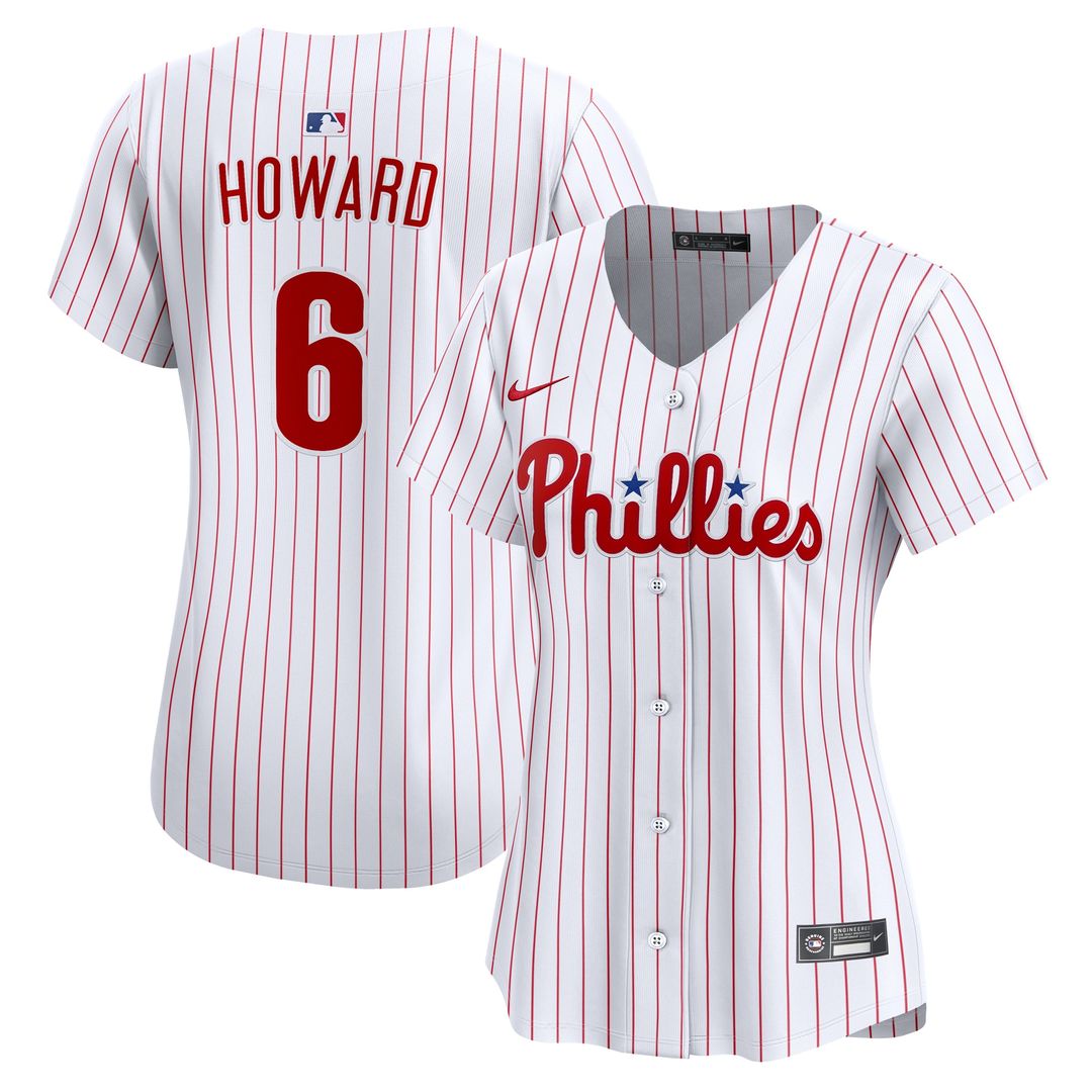 Philadelphia Phillies Ryan Howard Nike Women's Limited Jersey - White