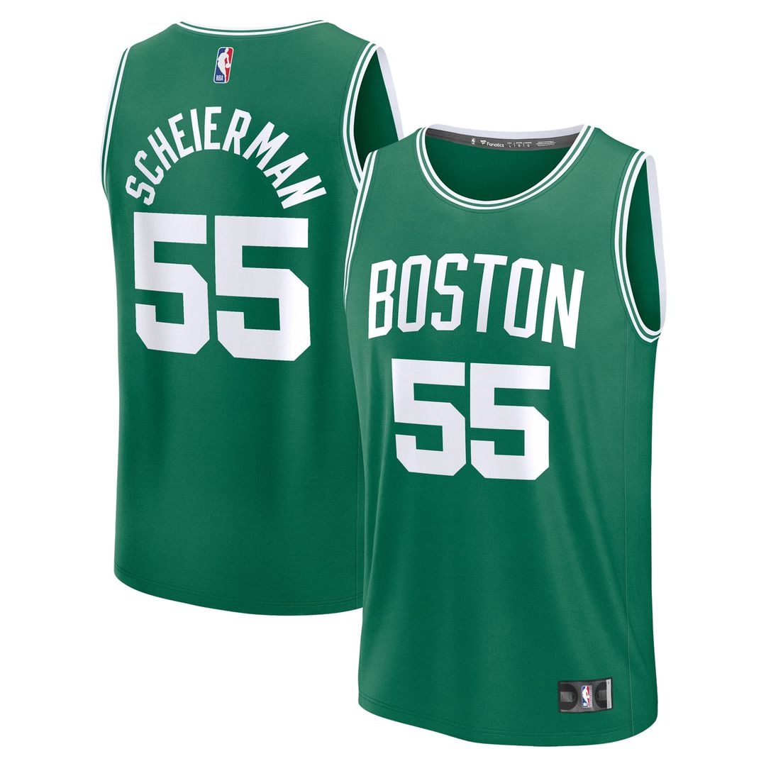 Boston Celtics Baylor Scheierman Fanatics Youth 2024 NBA Draft Fast Break Player Jersey - Icon Edition - Kelly Green
