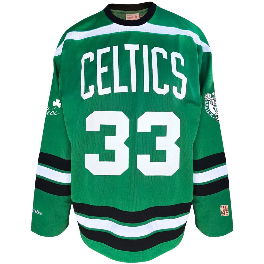 Boston Celtics Larry Bird Mitchell & Ness Big & Tall NBA Hockey Jersey - Kelly Green