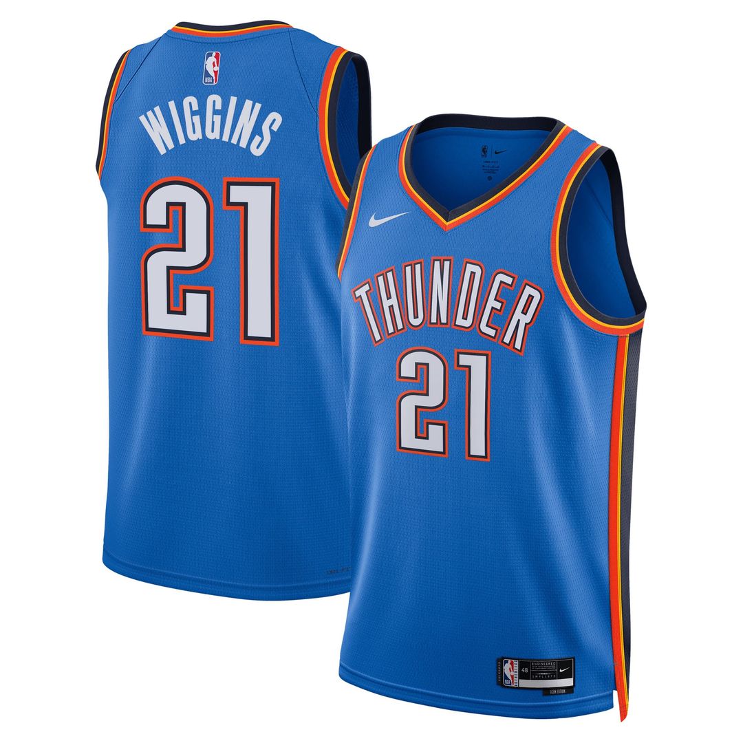 Oklahoma City Thunder Aaron Wiggins Nike Unisex Swingman Jersey - Icon Edition - Blue