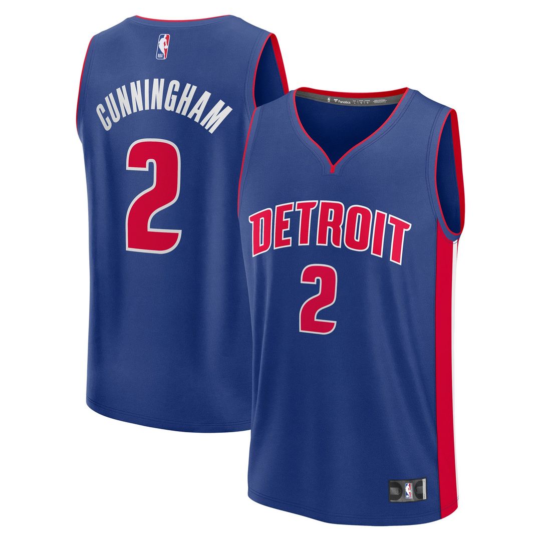 Detroit Pistons Cade Cunningham Fanatics Fast Break Replica Player Jersey - Icon Edition - Blue