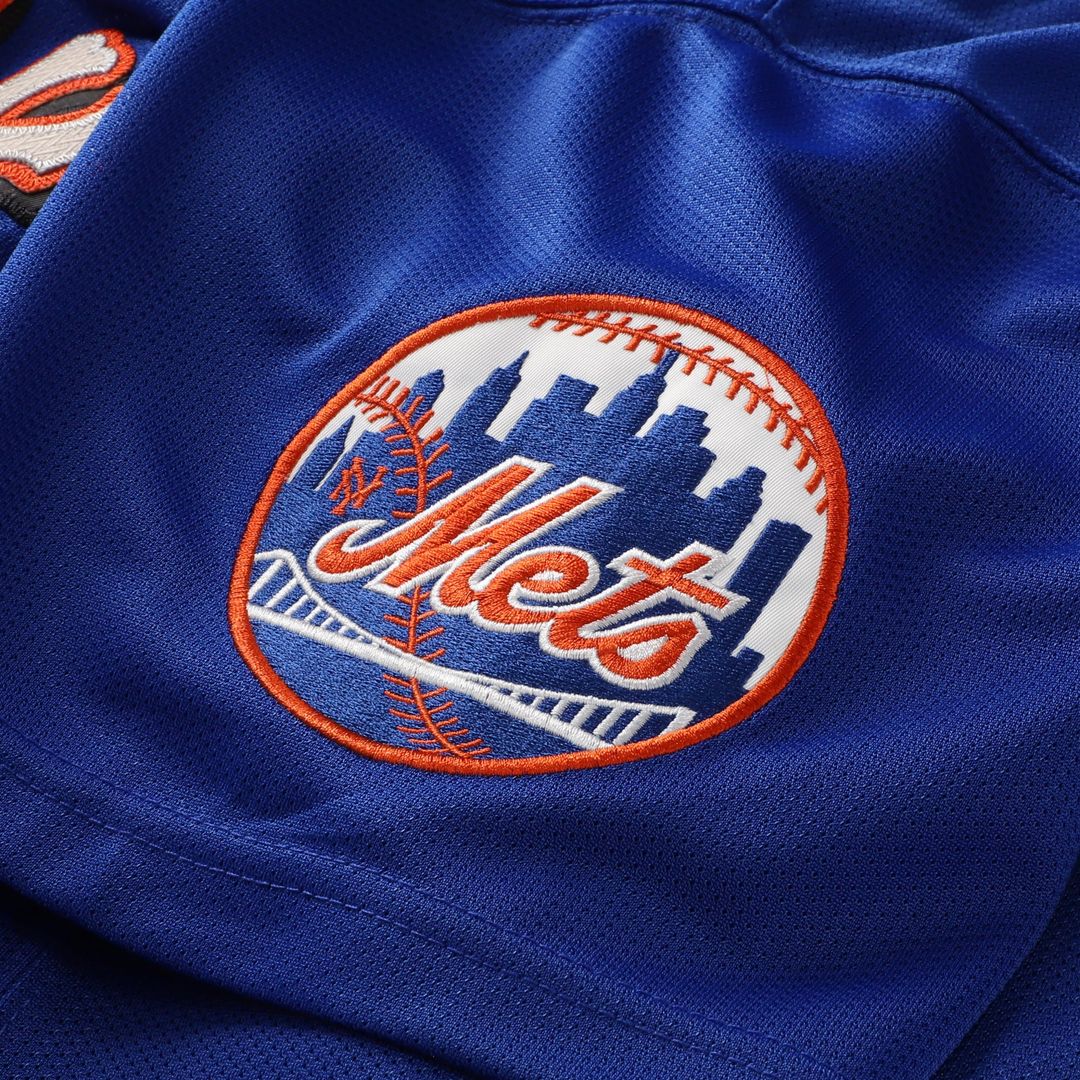 New York Mets Mike Piazza Mitchell & Ness Cooperstown Mesh Batting Practice Button - Up Jersey - Orange