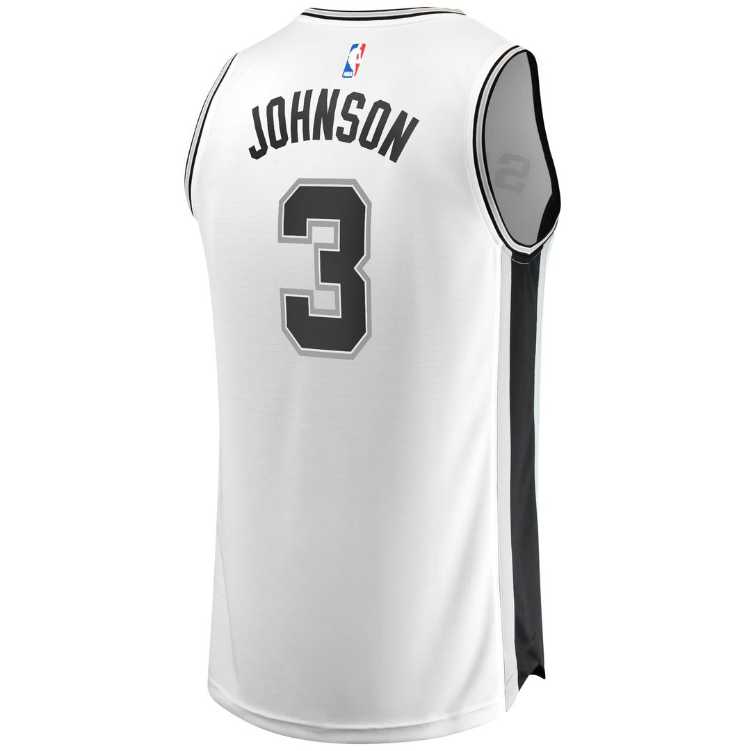 San Antonio Spurs Keldon Johnson Fanatics Fast Break Association Jersey - White