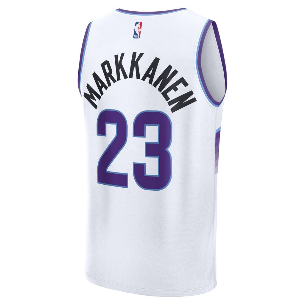 Utah Jazz Lauri Markkanen Fanatics Youth Fast Break Replica Jersey - Association Edition - White