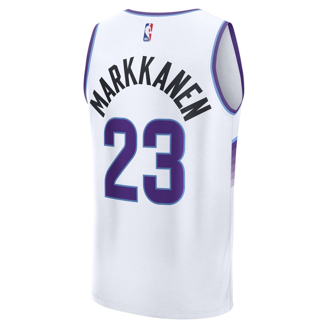 Utah Jazz Lauri Markkanen Fanatics Youth Fast Break Replica Jersey - Association Edition - White