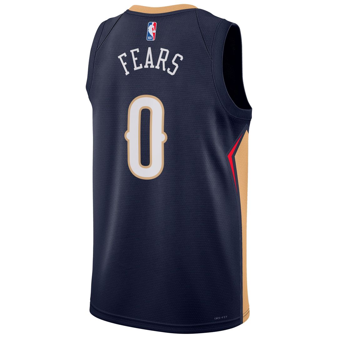 New Orleans Pelicans Jeremiah Fears Nike Unisex Swingman Player Jersey - Icon Edition - Navy