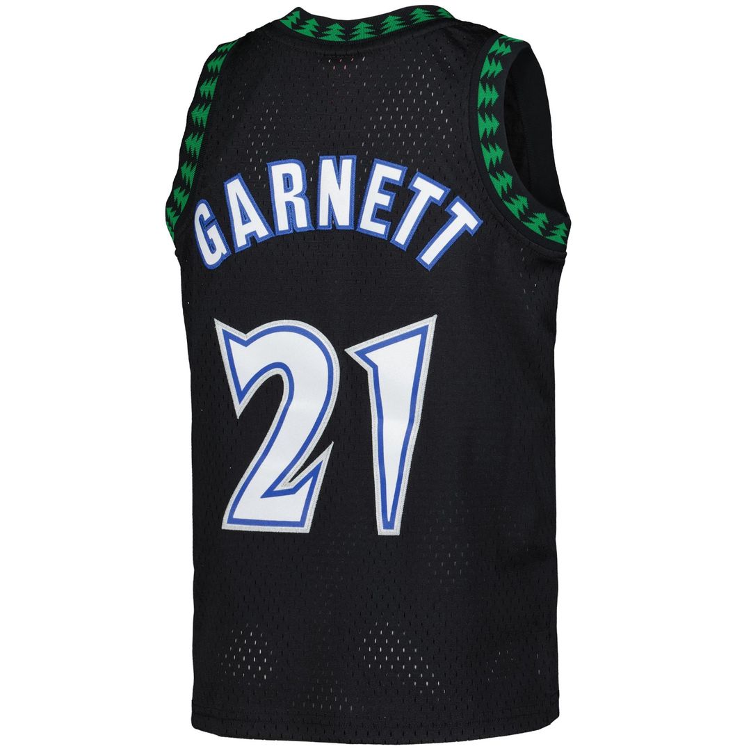 Minnesota Timberwolves Kevin Garnett Mitchell & Ness Youth 1997/98 Hardwood Classics Swingman Jersey - Black