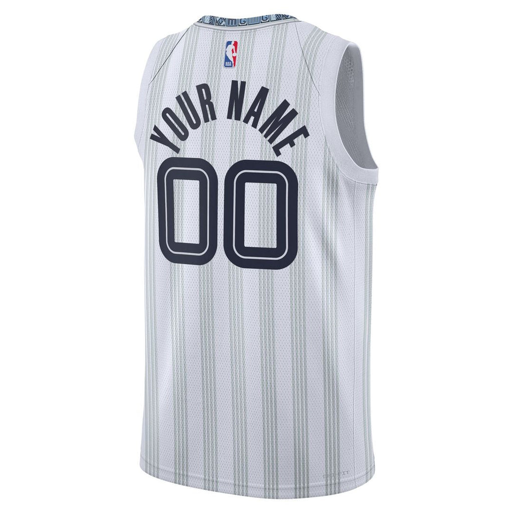 Memphis Grizzlies Nike Unisex 2025/26 City Edition Swingman Custom Jersey - White