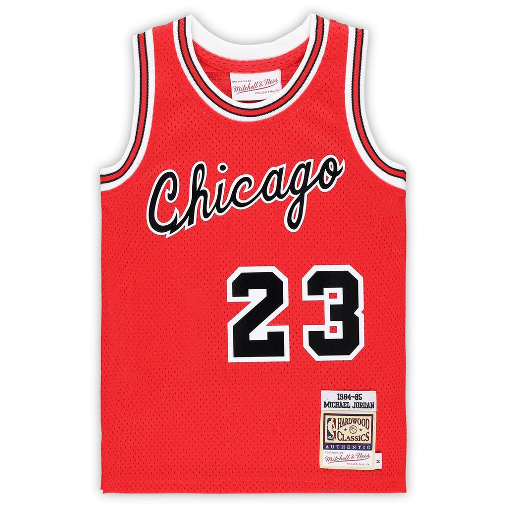 Chicago Bulls Michael Jordan Mitchell & Ness Preschool Hardwood Classics 1984/85 Authentic Swingman Jersey - Red