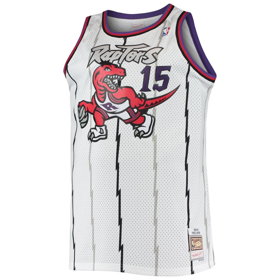 Toronto Raptors Vince Carter Mitchell & Ness 1998/99 Big & Tall Hardwood Classics Swingman Jersey - White