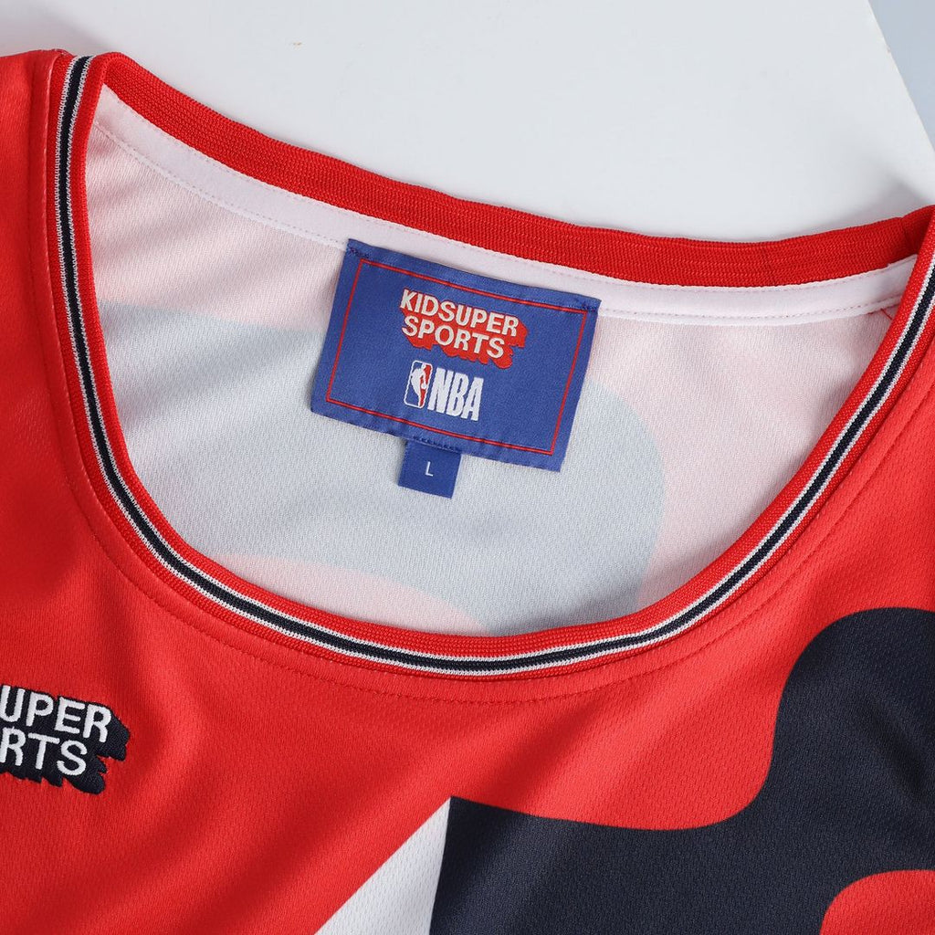 Washington Wizards NBA & KidSuper Studios by Fanatics Unisex Hometown Jersey - Red