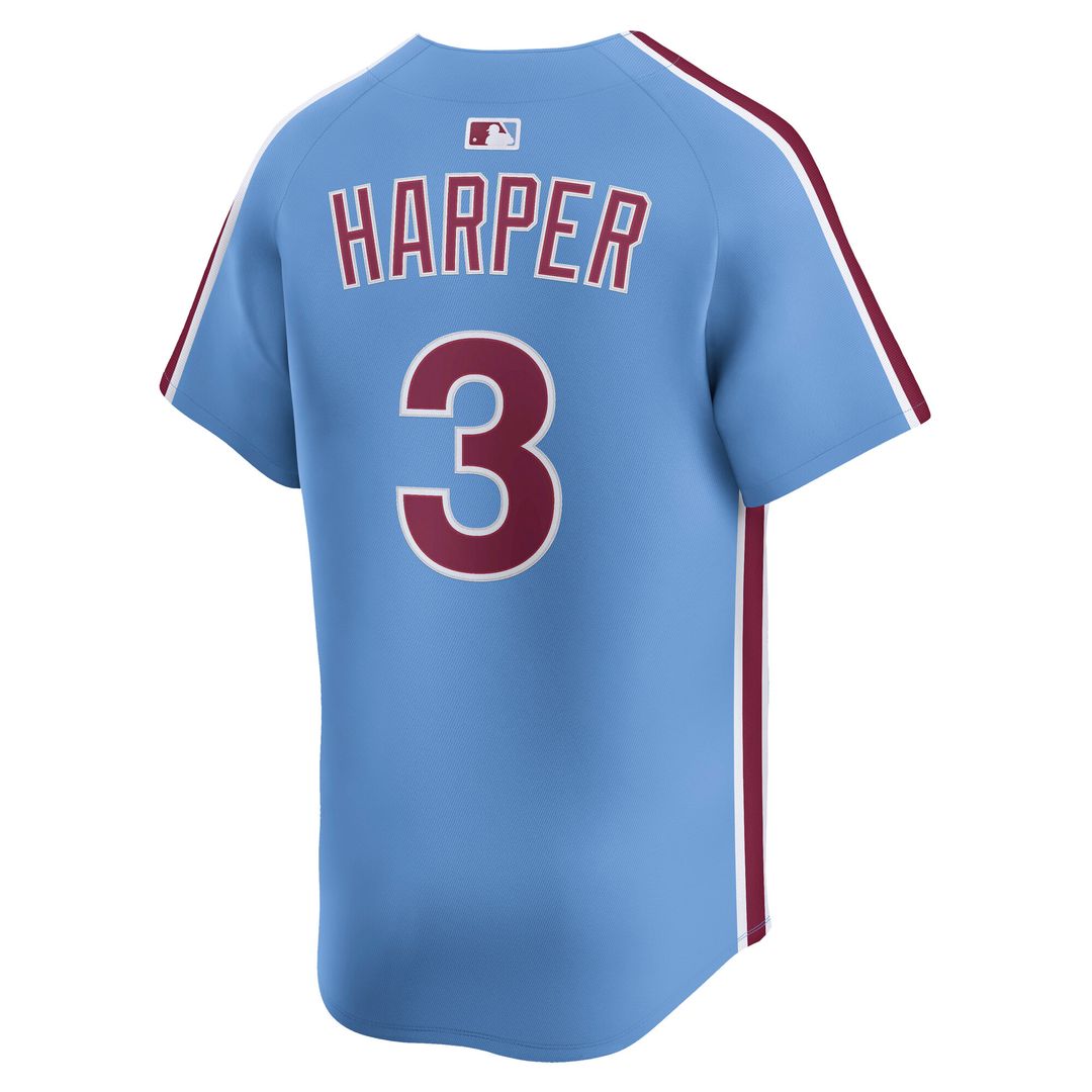 Philadelphia Phillies Bryce Harper Nike Road Limited Player Jersey - Gray