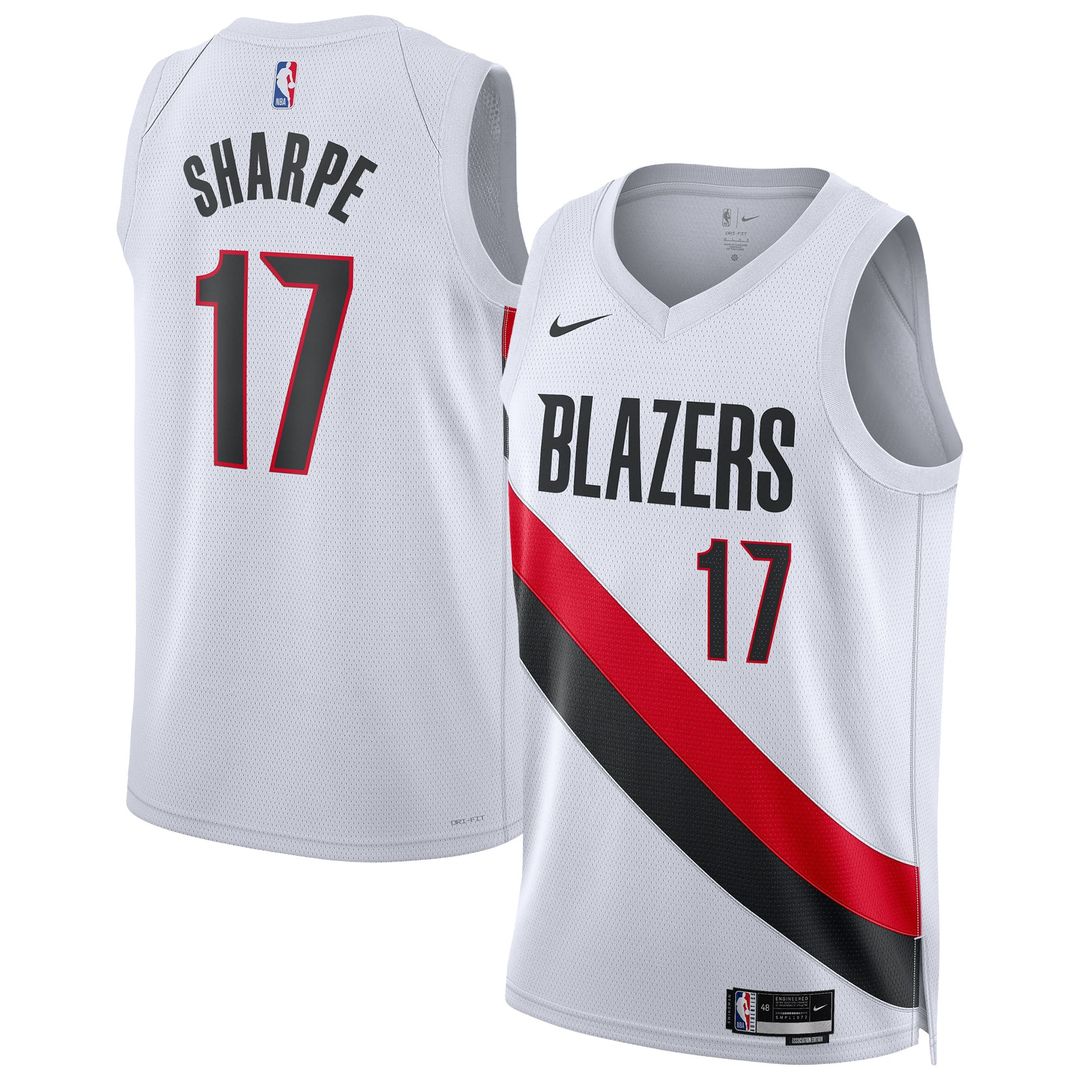 Portland Trail Blazers Shaedon Sharpe Nike Unisex Swingman Player Jersey - Association Edition - White