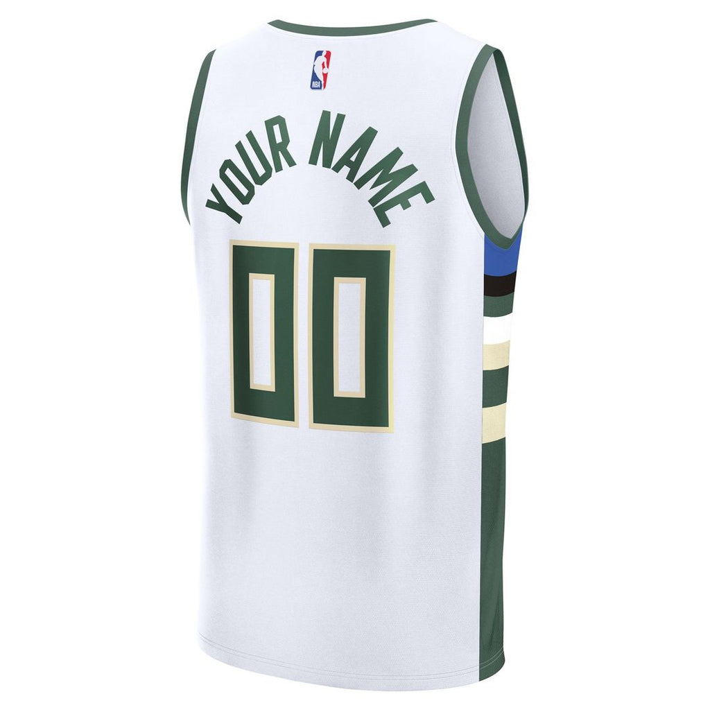 Milwaukee Bucks Fanatics Fast Break Custom Jersey - Icon Edition - Green