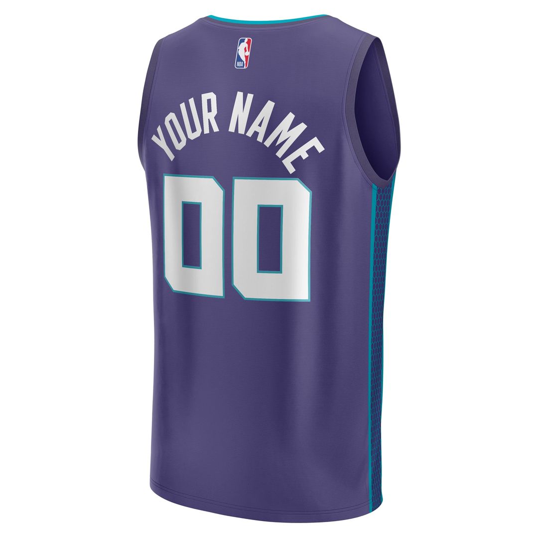 Charlotte Hornets Fanatics Fast Break Custom Jersey - Purple - Statement Edition