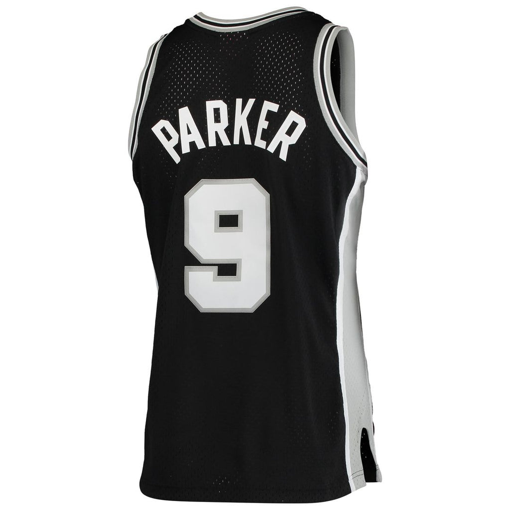 San Antonio Spurs Tony Parker Mitchell & Ness Hardwood Classics Swingman Jersey - Black