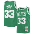 Boston Celtics Larry Bird Mitchell & Ness Youth Hardwood Classics Swingman Throwback Jersey - Kelly Green