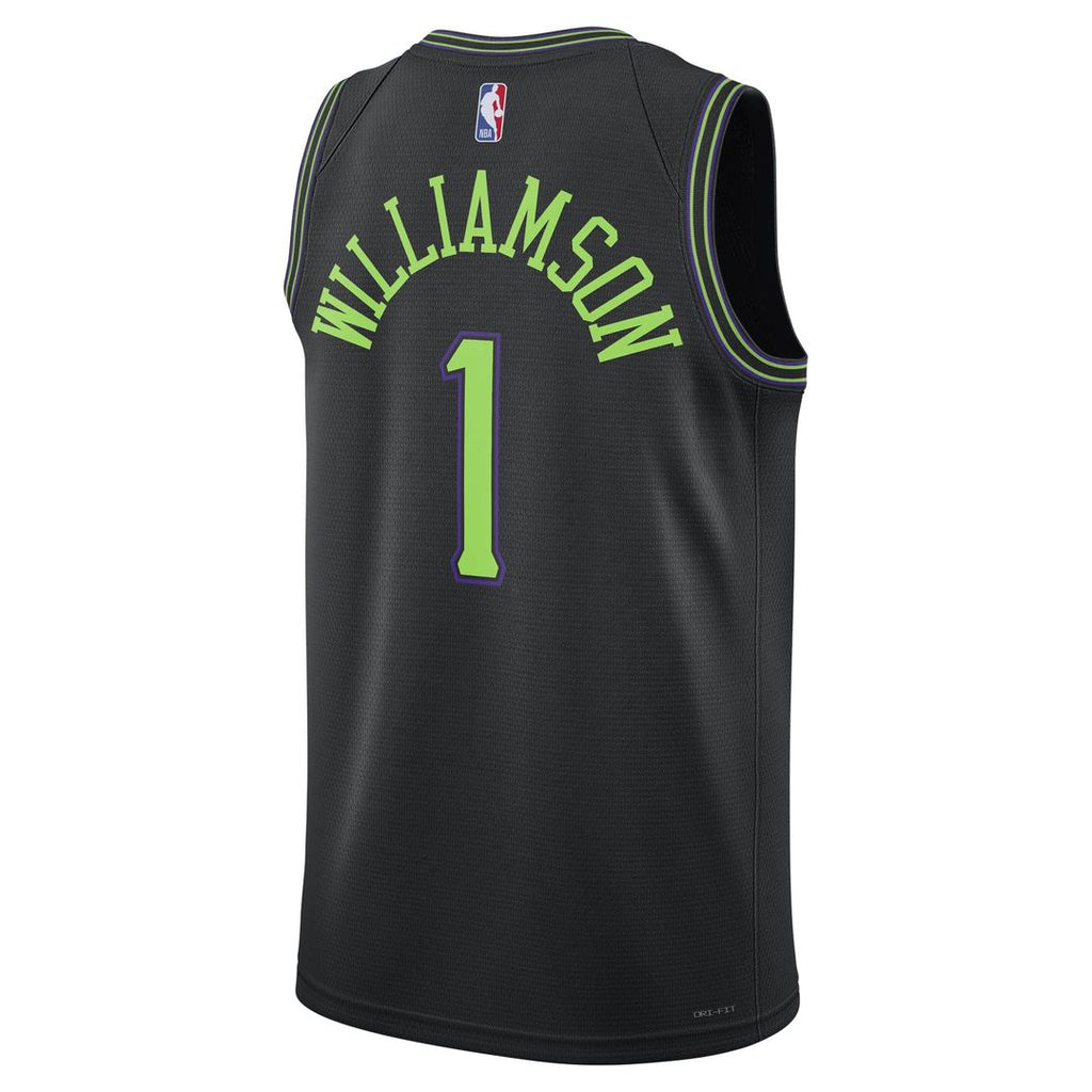 New Orleans Pelicans Zion Williamson Nike Unisex 2025/26 Swingman Jersey - Black - City Edition