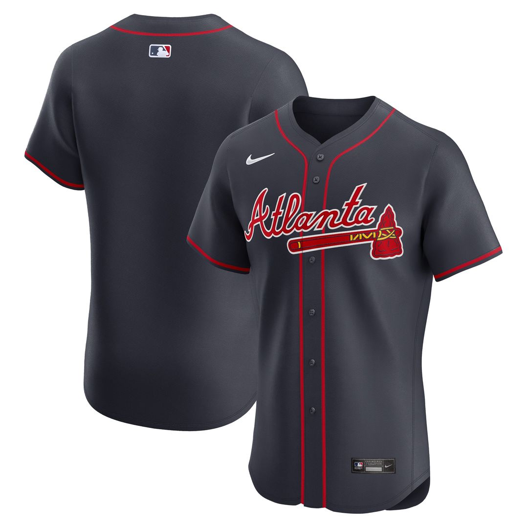 Atlanta Braves Nike Home Elite Jersey - White