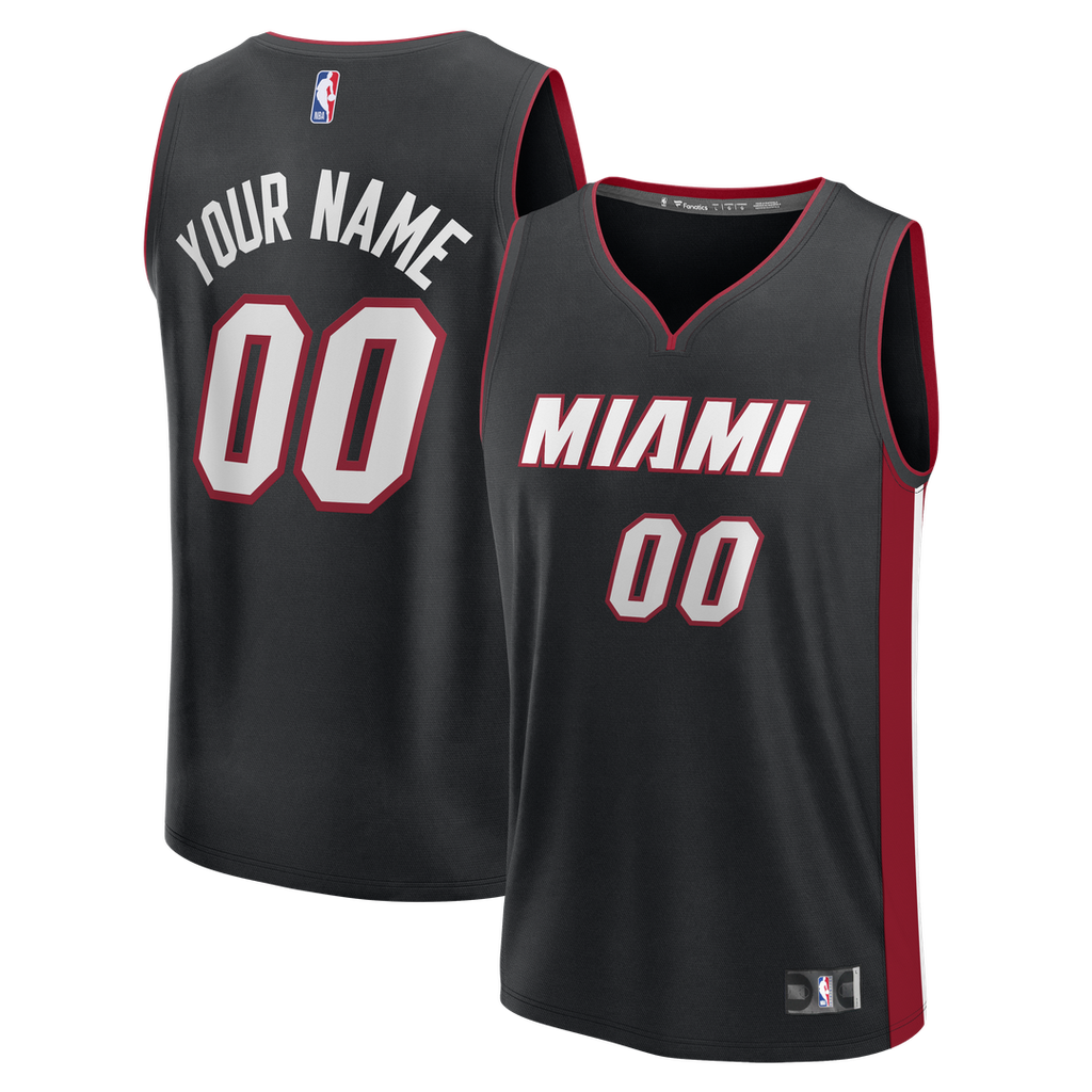 Miami Heat Fanatics Fast Break Custom Jersey - Icon Edition - Red