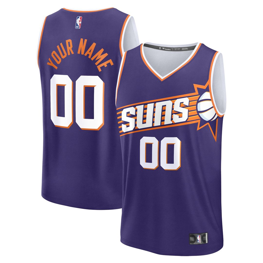 Phoenix Suns Fanatics Youth Fast Break Custom Replica Jersey - Purple - Icon Edition
