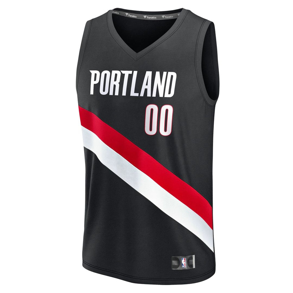 Portland Trail Blazers Scoot Henderson Fanatics Fast Break Replica Jersey - Icon Edition - Black