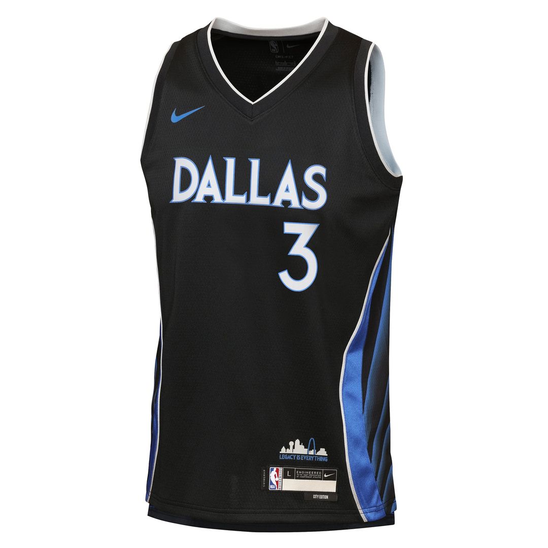 Dallas Mavericks Anthony Davis Nike Youth 2025/26 City Edition Swingman Jersey - Black