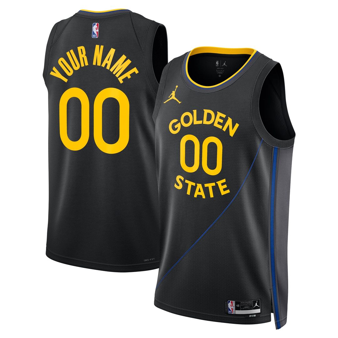 Golden State Warriors Jordan Brand Unisex 2024/25 Custom Swingman Jersey - Statement Edition - Black