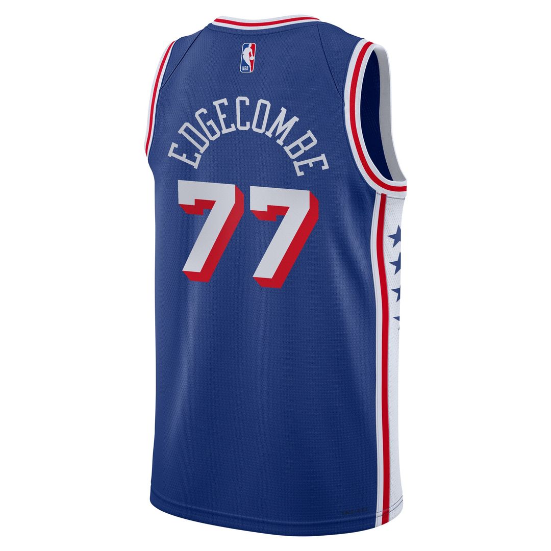Philadelphia 76ers VJ Edgecombe Nike Youth Swingman Jersey - Icon Edition - Royal