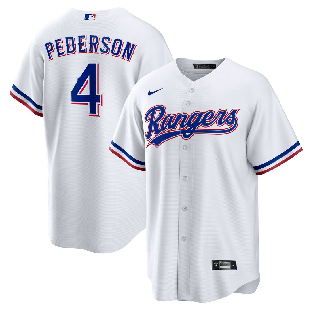 Texas Rangers Joc Pederson Nike Home Replica Jersey - White