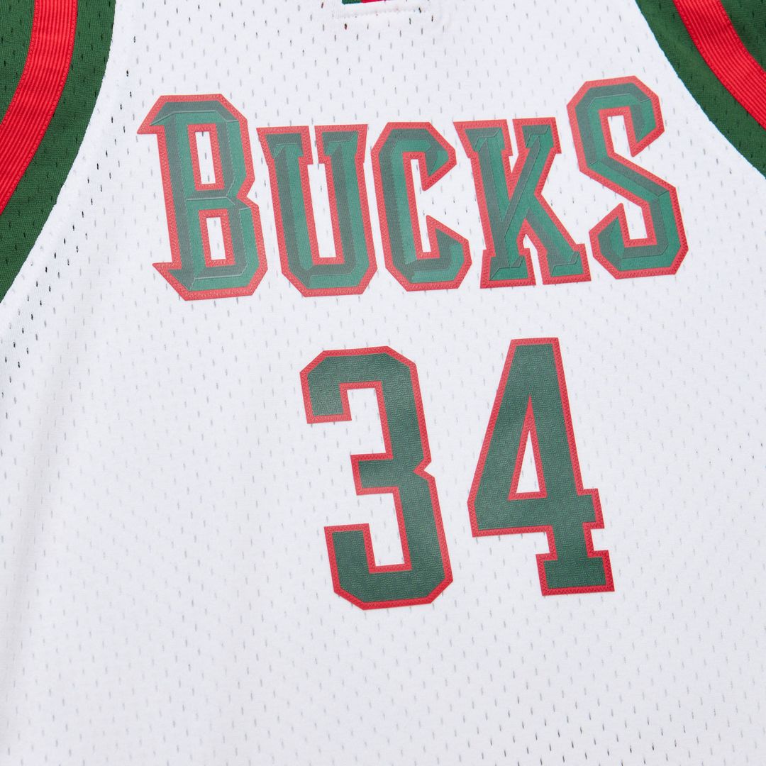Milwaukee Bucks Giannis Antetokounmpo Mitchell & Ness 2013/14 Hardwood Classics Swingman Jersey - White
