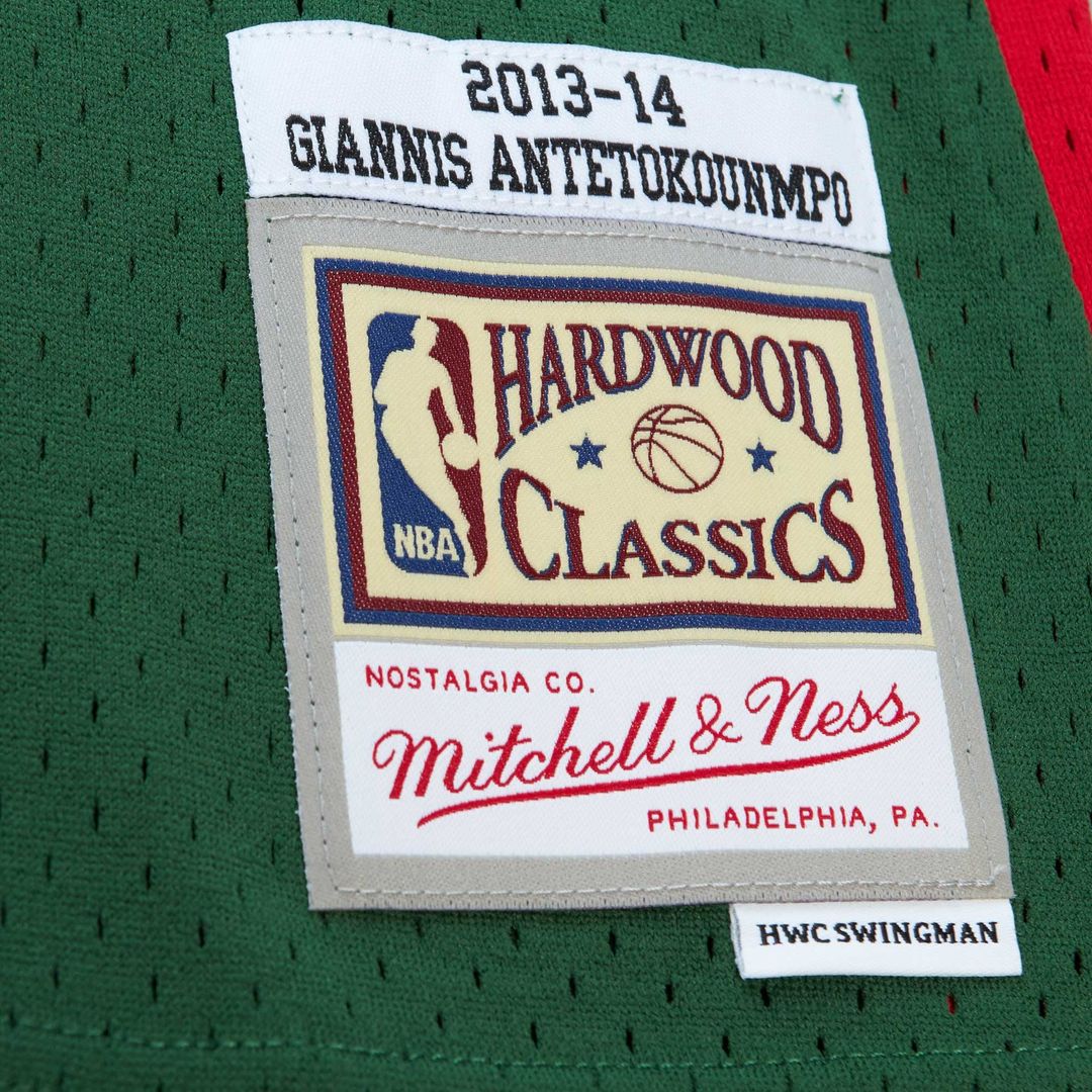 Milwaukee Bucks Giannis Antetokounmpo Mitchell & Ness 2014/15 Hardwood Classics Swingman Jersey - Red