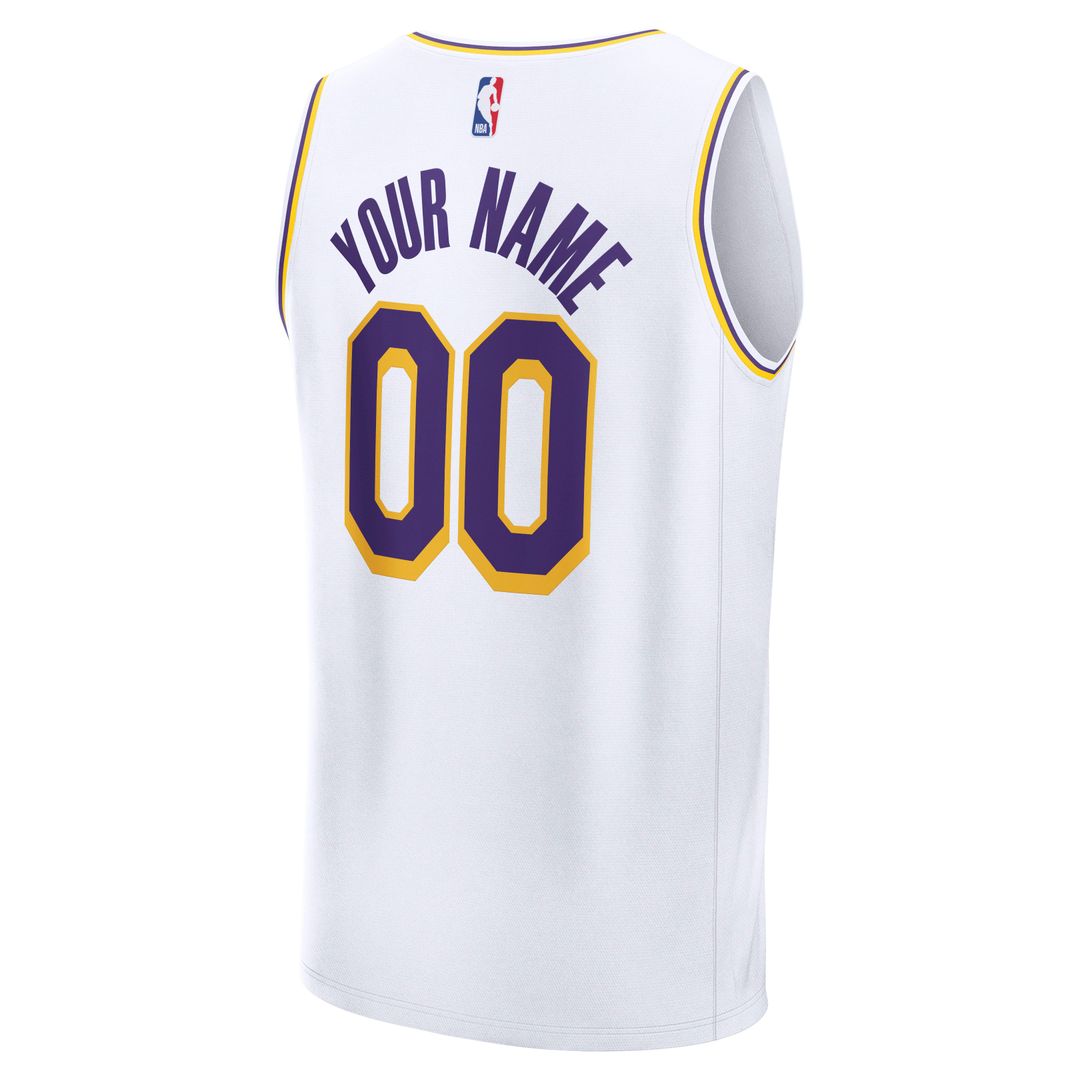 Los Angeles Lakers Fanatics Fast Break Custom Jersey - Icon Edition - Purple