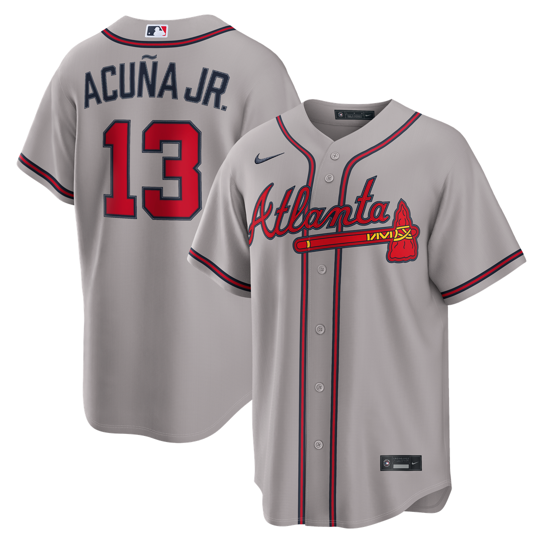 Atlanta Braves Ronald Acuña Jr. Nike Alternate Replica Jersey - Navy