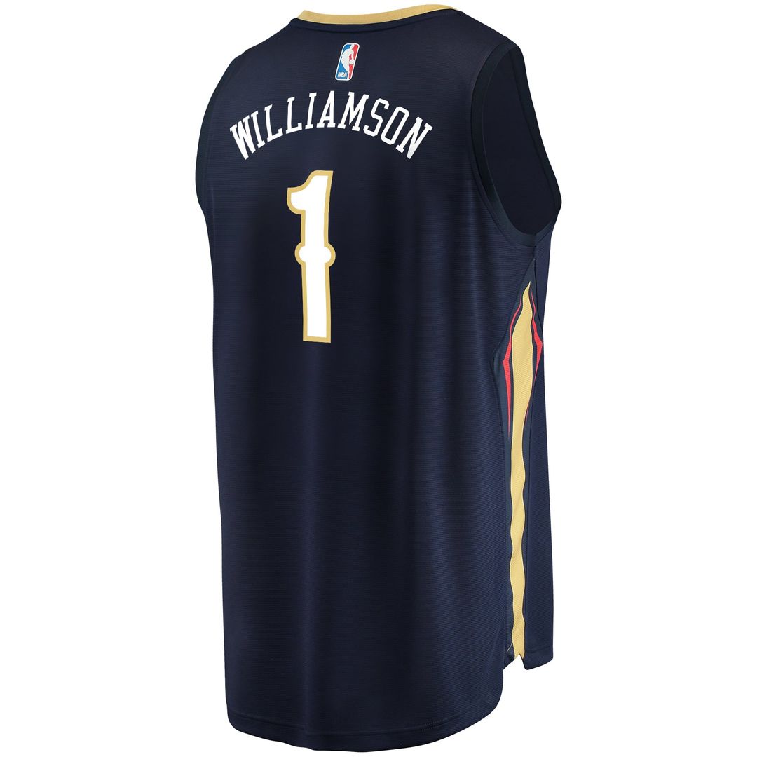 New Orleans Pelicans Zion Williamson Fanatics Replica Fast Break Jersey White - Association Edition