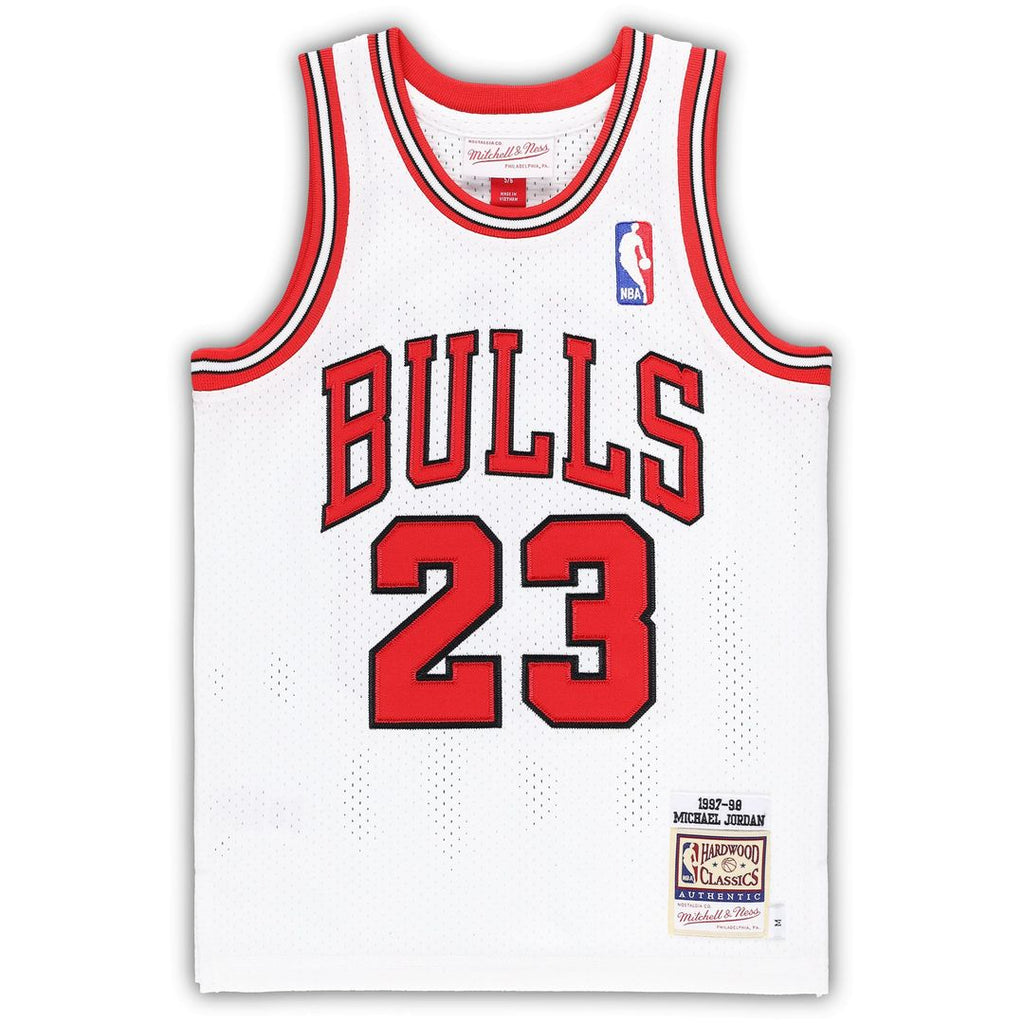 Chicago Bulls Michael Jordan Mitchell & Ness Preschool 1997/98 Hardwood Classics Authentic Jersey - White