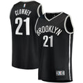 Brooklyn Nets Noah Clowney Fanatics Youth Fast Break Replica Jersey - Icon Edition - Black