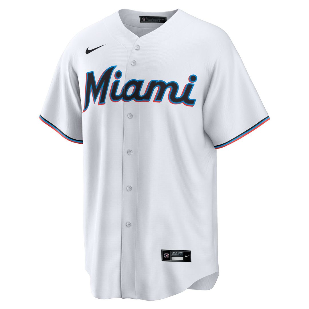 Miami Marlins Kyle Stowers Nike Youth Home Replica Jersey - White