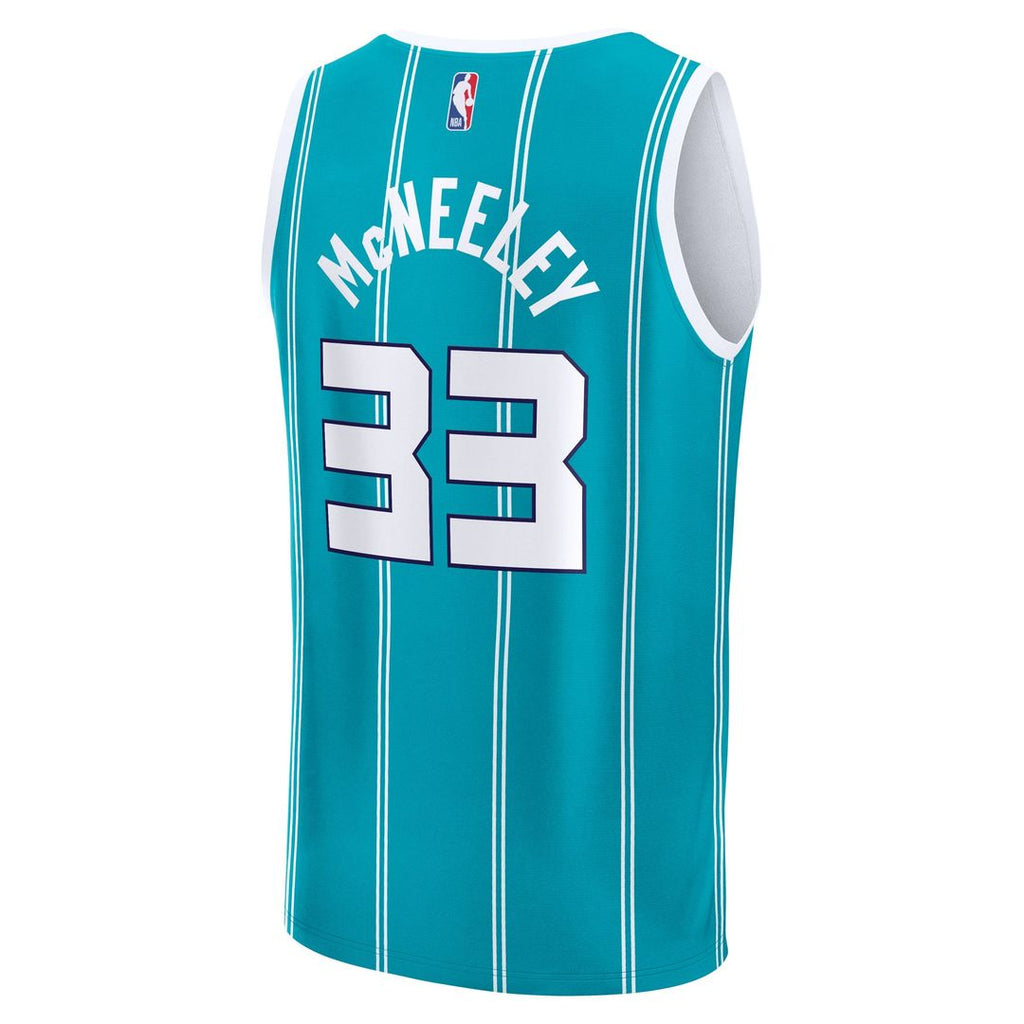 Charlotte Hornets Liam McNeeley Fanatics Fast Break Replica Jersey - Teal - Icon Edition