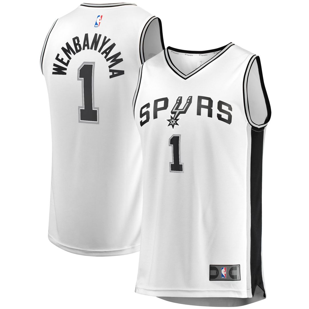 San Antonio Spurs Victor Wembanyama Fanatics Fast Break Player Jersey - Association Edition - White