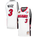 Miami Heat Dwyane Wade Mitchell & Ness Unisex Hall of Fame Class of 2023 Throwback Swingman Jersey - White