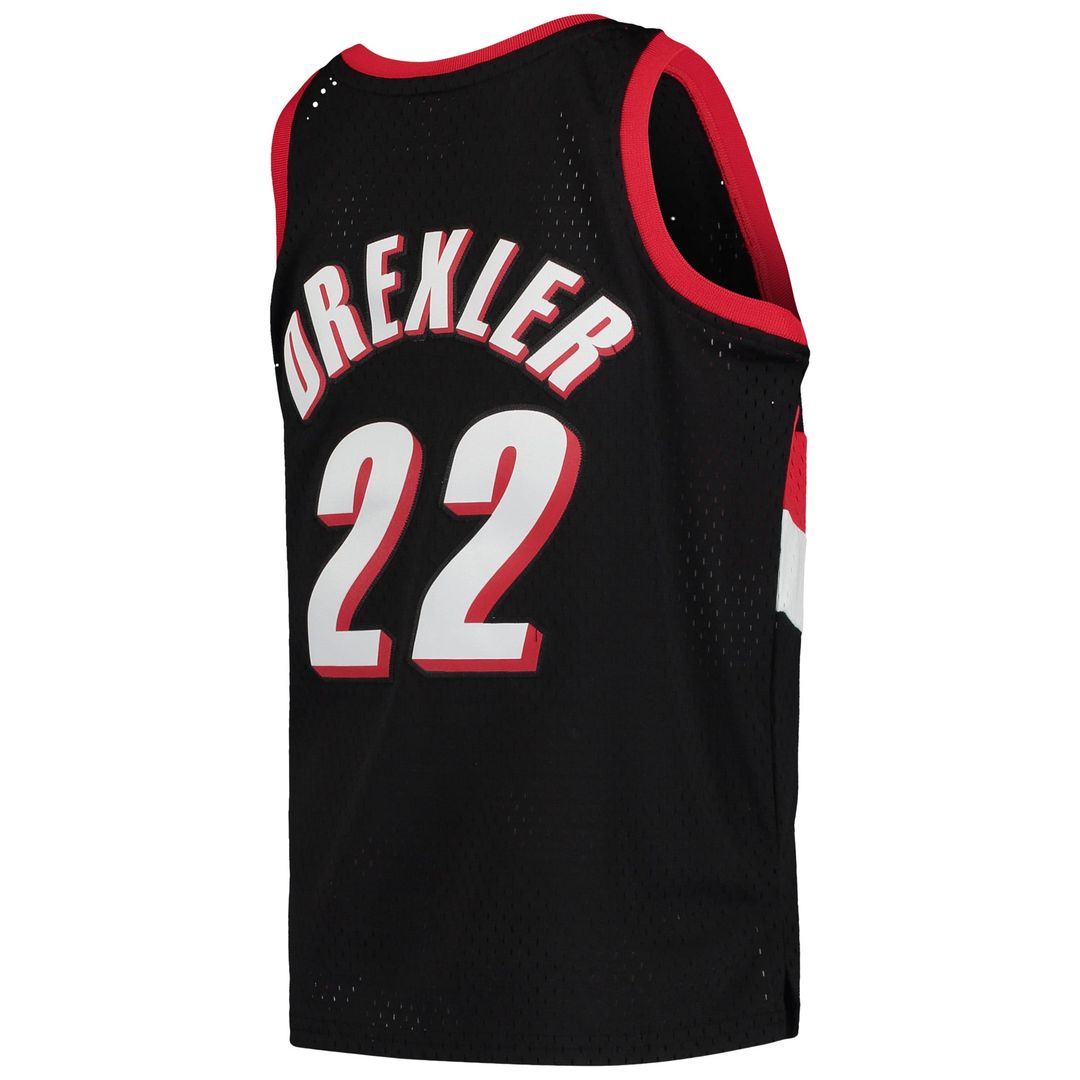 Portland Trail Blazers Clyde Drexler Mitchell & Ness Youth 1991/92 Hardwood Classics Swingman Jersey - Black
