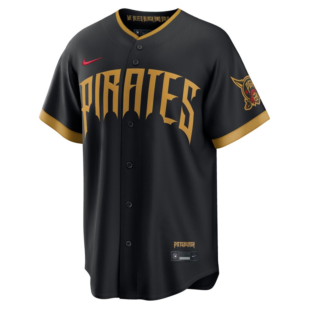 Pittsburgh Pirates Bryan Reynolds Nike 2026 City Connect Stadium Jersey - Black